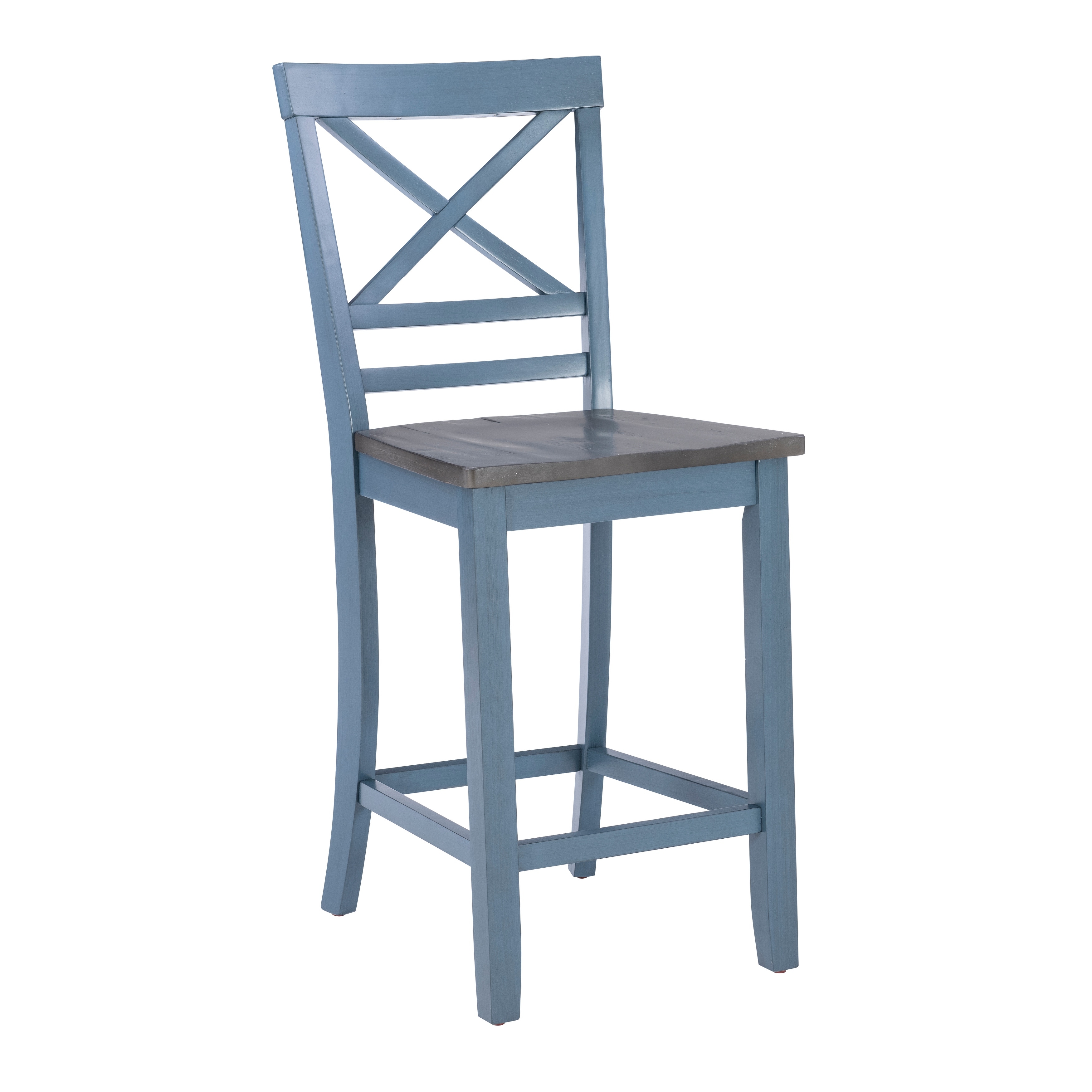 Counter Height Stacking Stools Walmart Kiri Blue 24-Inch Counter