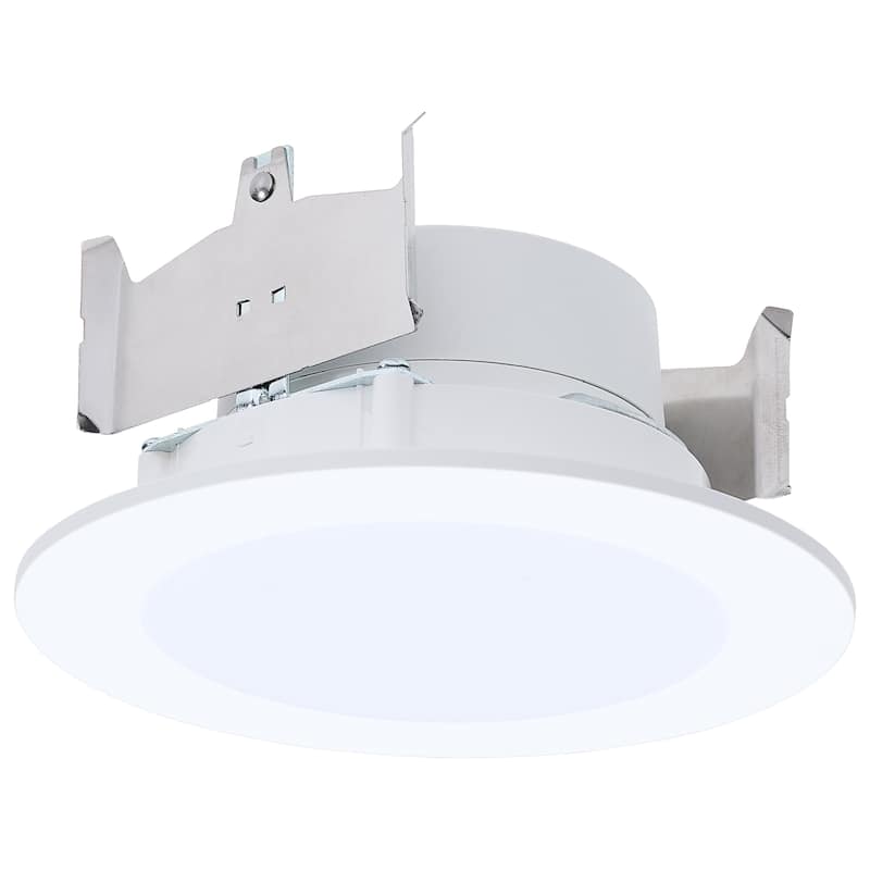 8W 4 Inch LED Downlight Retrofit 27K/30K/35K/40K/50K CCT Flat Wafer Round
