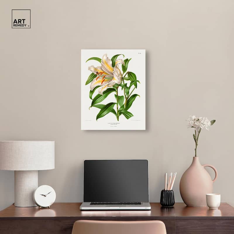 Lilium Speciosum Imperiale Canvas by Art Remedy, Gallery Wrapped