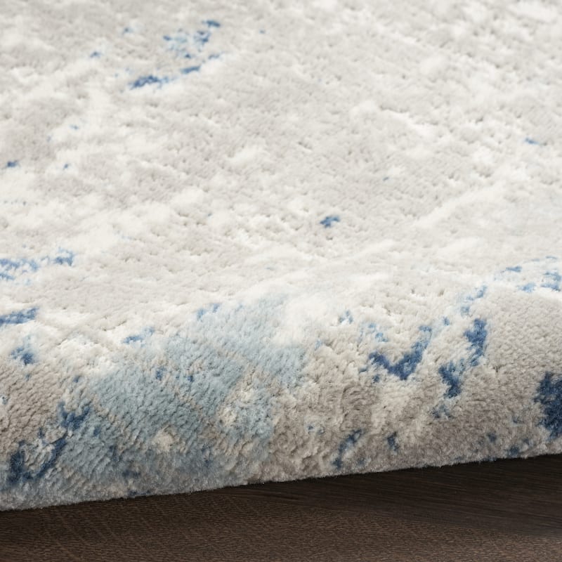 Maza Power Loomed Geometric Abstract Modern Area Rug By HomeRoots - 48' X '48' X '0.32