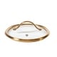 preview thumbnail 5 of 7, Bloomhouse 3 Quart Heavy Duty Aluminum Premium PFA Free Ceramic Nonstick Saucepan with Lid - Linen White with Gold Handle