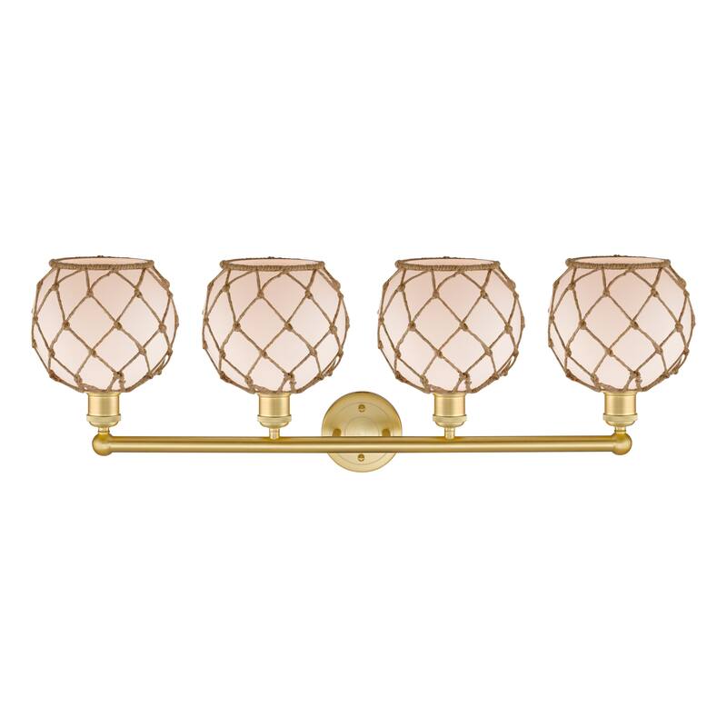 Innovations Lighting Endless Possibilities Edison - Farmhouse Rope - 4 Light 35" Bath Vanity Light