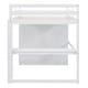 preview thumbnail 11 of 13, Full Size Loft Bed with Wardrobe, Desk, Shelves, Drawers, White, Wood Frame