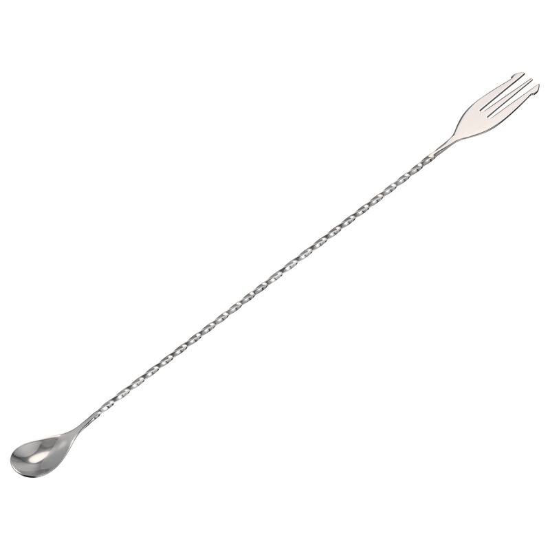 Bar Mixing Spoon, Stainless Steel Cocktail Spoon 12Inch Spiral Pattern