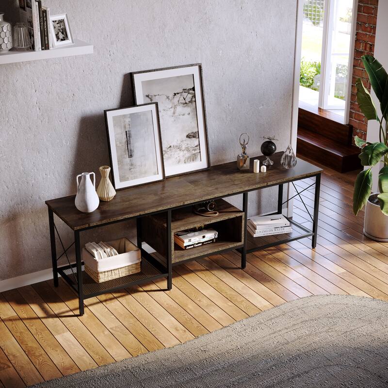 Rectangular TV Stand for TVs up to 75" Console Table