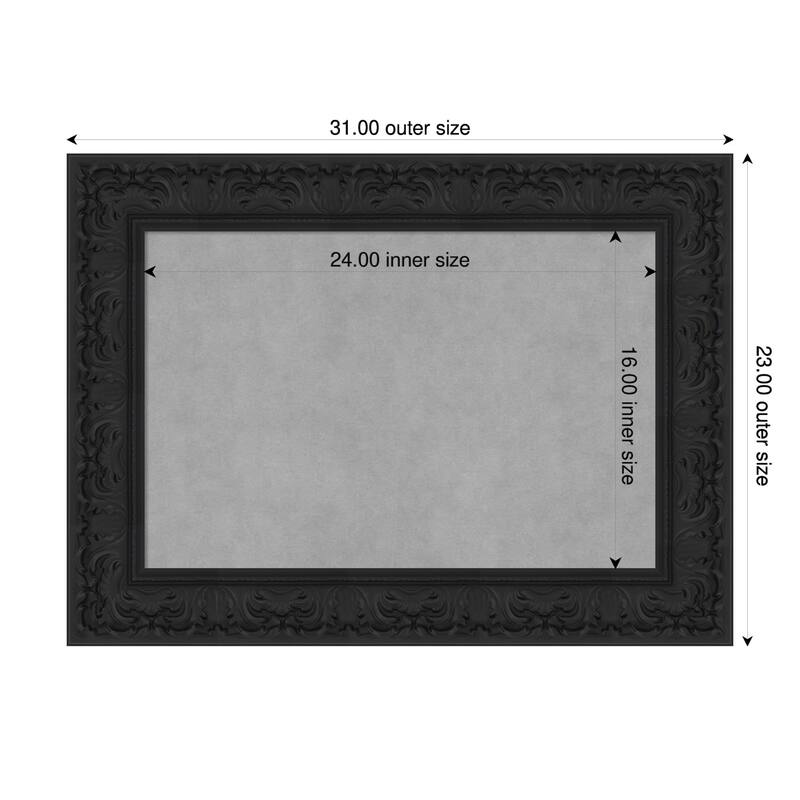 Amanti Art Luxe Black Framed - 31 x 23 in - Luxe Black