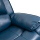 preview thumbnail 17 of 17, Clihome Blue Faux Leather 8-Point Massage Recliner
