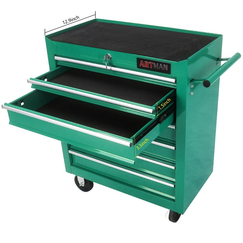 Green tool shop cart
