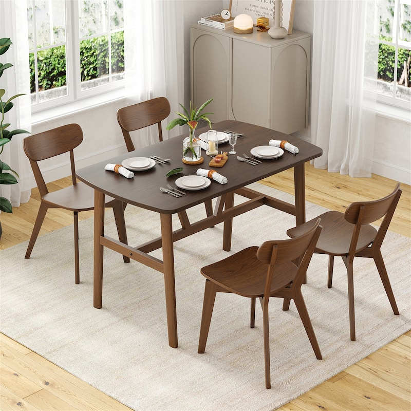 47.2 Inch Modern Wood Dining Table for 4-6 People