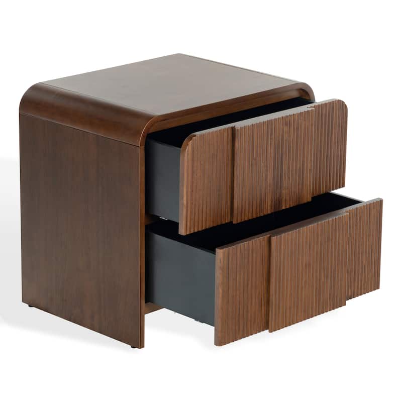 SAFAVIEH Couture Vitale Reeded Wood Nightstand