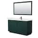 Option Green, Black Trim, White Quartz Top