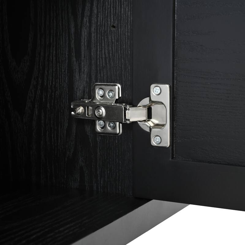 Modern Stylish Sideboard Buffet Cabinet with 5 Support Legs and Rebound Device, for Kitchen, Dining Room and Living Room