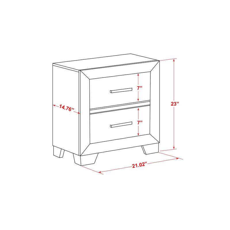 East West Furniture Denali Queen Size Bedroom Set with Upholstered Headboard (Pieces Option)