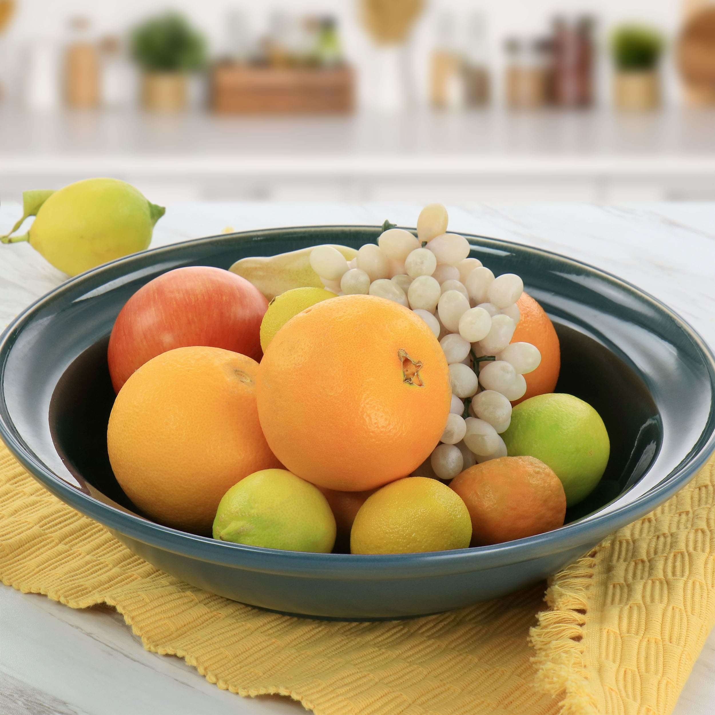 13 Inch Stoneware Reactive Glaze Serving Bowl Bed Bath Beyond