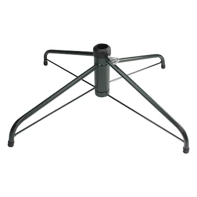 Green Metal Folding Christmas Tree Stand for Artificial Trees
