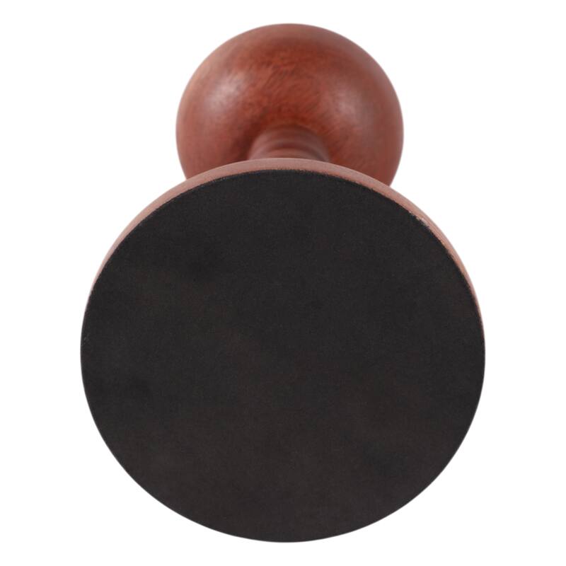 Wood Candle Holder Sculpted Round Base and Turned Detailing Accent