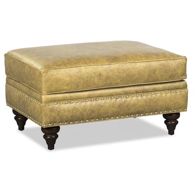 Ulrika Genuine Leather Ottoman