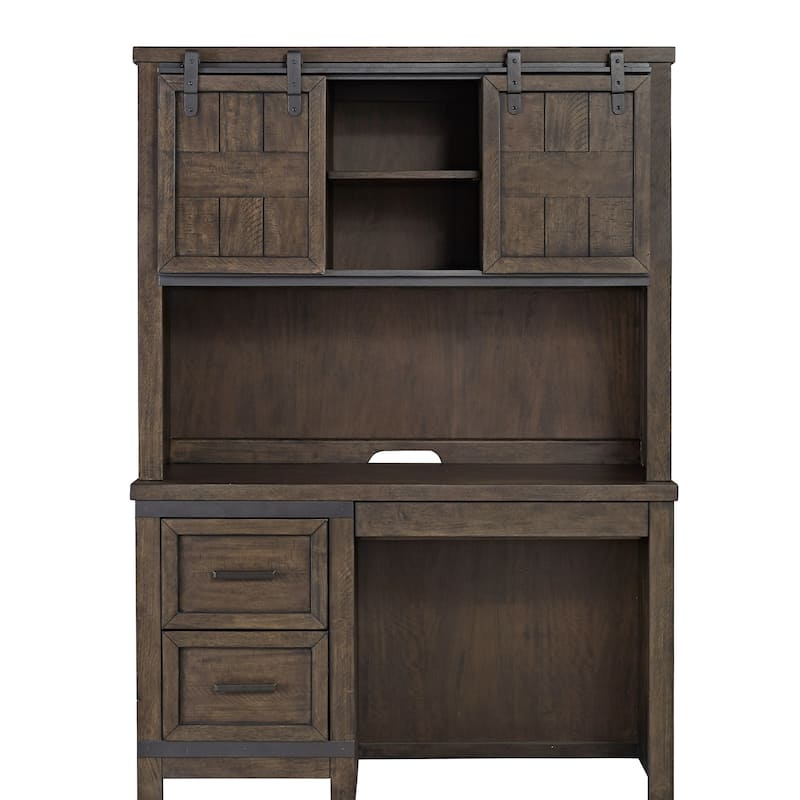 Thornwood Hills Rock Beaten Grey 2 Piece Desk Set