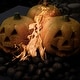 preview thumbnail 22 of 26, Ceramic Fire Pit Decor | Fire Pit Skulls and Bones | Halloween Pumpkin | For Fire Pits and Fireplaces | Spooky and Scary Decor Pumpkin - Orange
