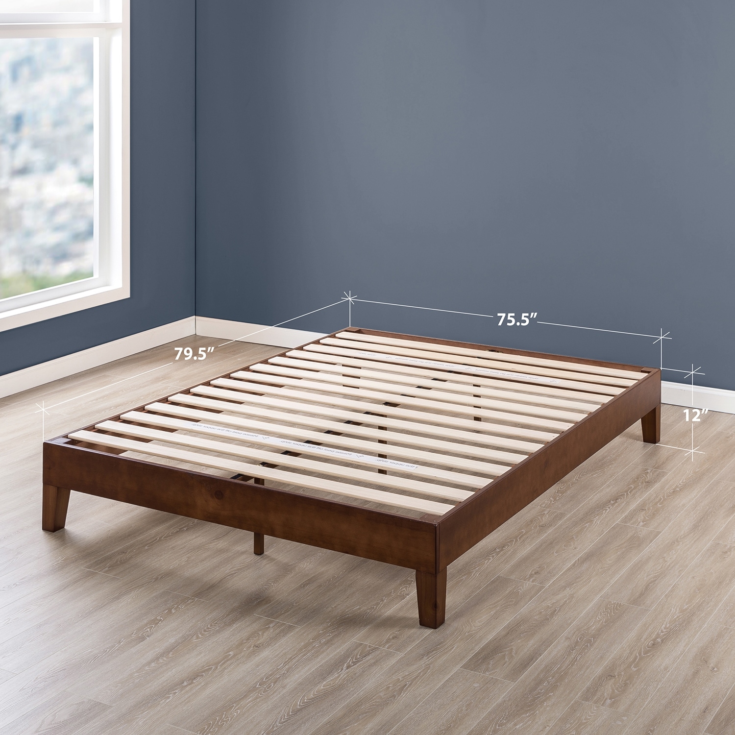12 inch platform bed frame sale queen