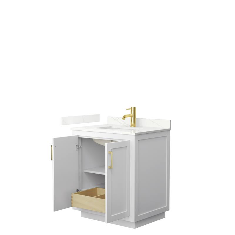 Miranda 30-inch Single Vanity, Quartz Top