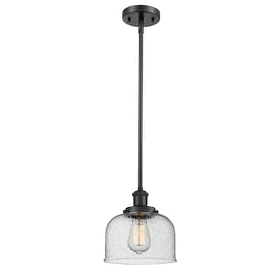 Innovations Lighting Large Bell 8" Wide Mini Pendant - Rod Hung