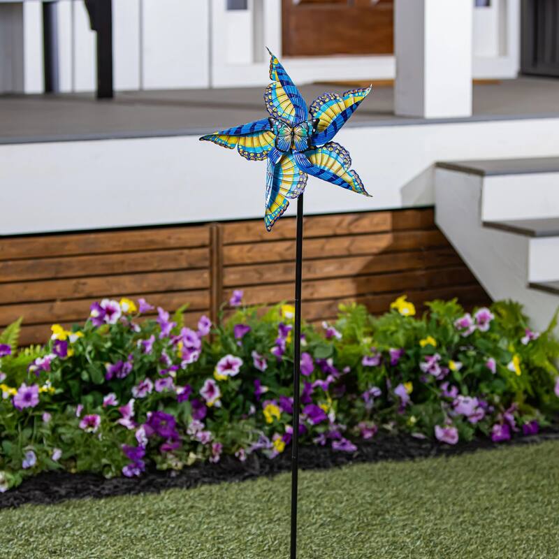 48 in. Swallowtail Butterfly Metal Wind Spinner