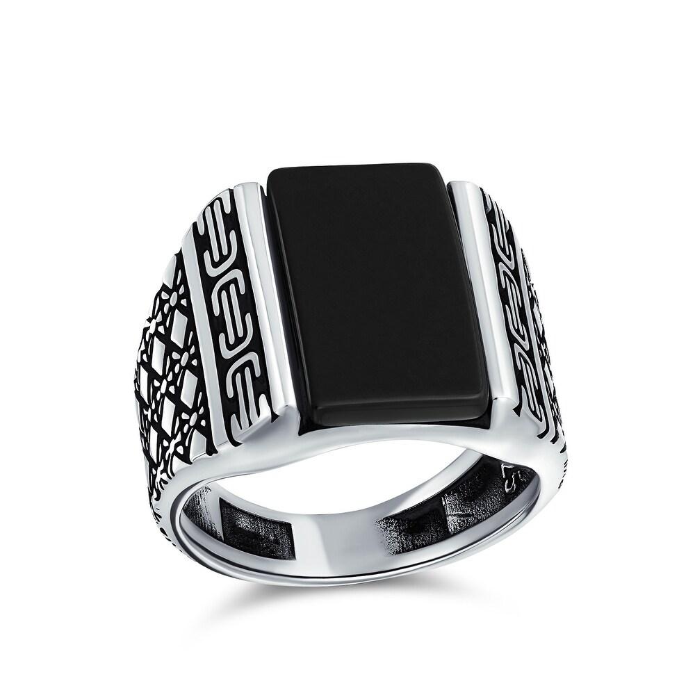 Jewelry Statement Rings Men S Onyx Ring Carp Ring Japanese Koi Ring Sterling Silver Onyx Ring Silver Fish Ring Black Onxy Ring By Sterlingmalee