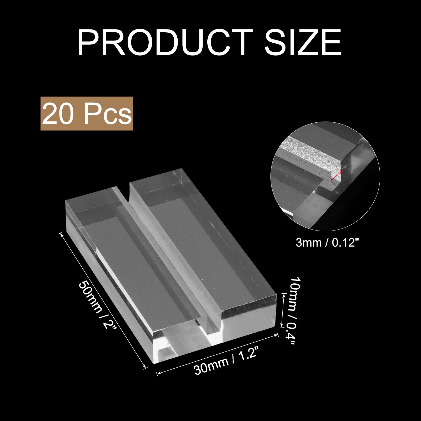 Acrylic Place Card Holders Card Holder Stand - Transparent