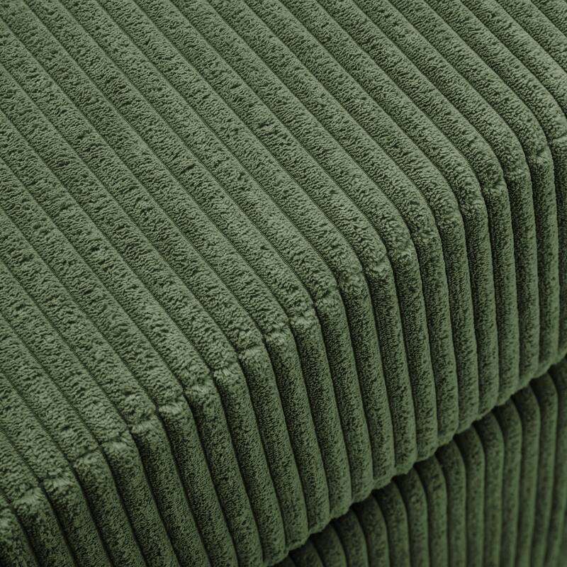 Rectangular Corduroy Oversized Ottoman