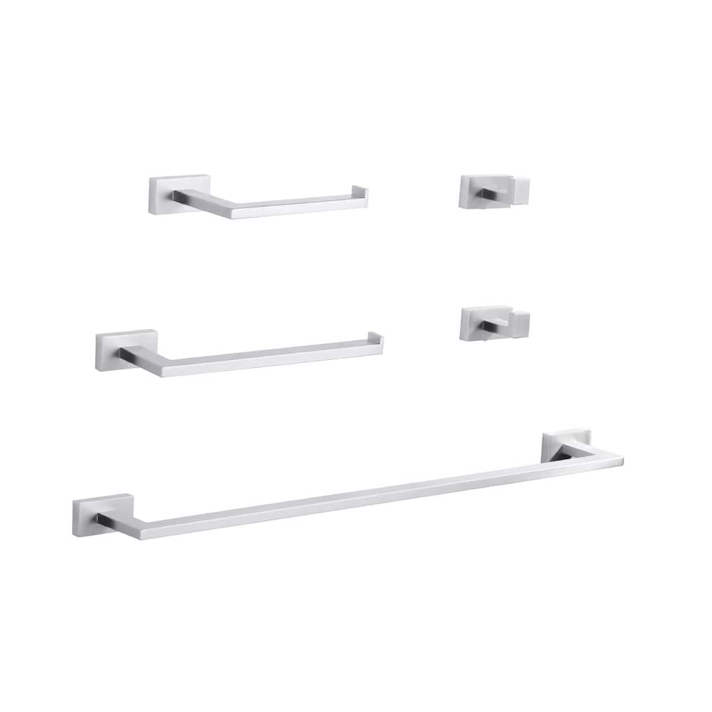 WOWOW 5- Piece Bathroom Hardware Set