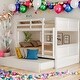 preview thumbnail 2 of 48, Full Over Full Bunk Bed With Twin Size Trundle For Bedroom