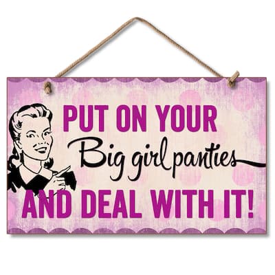 Hanging Wood Sign - Big Girl Panties