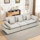 Option Light Gray-3-Seat Sofa