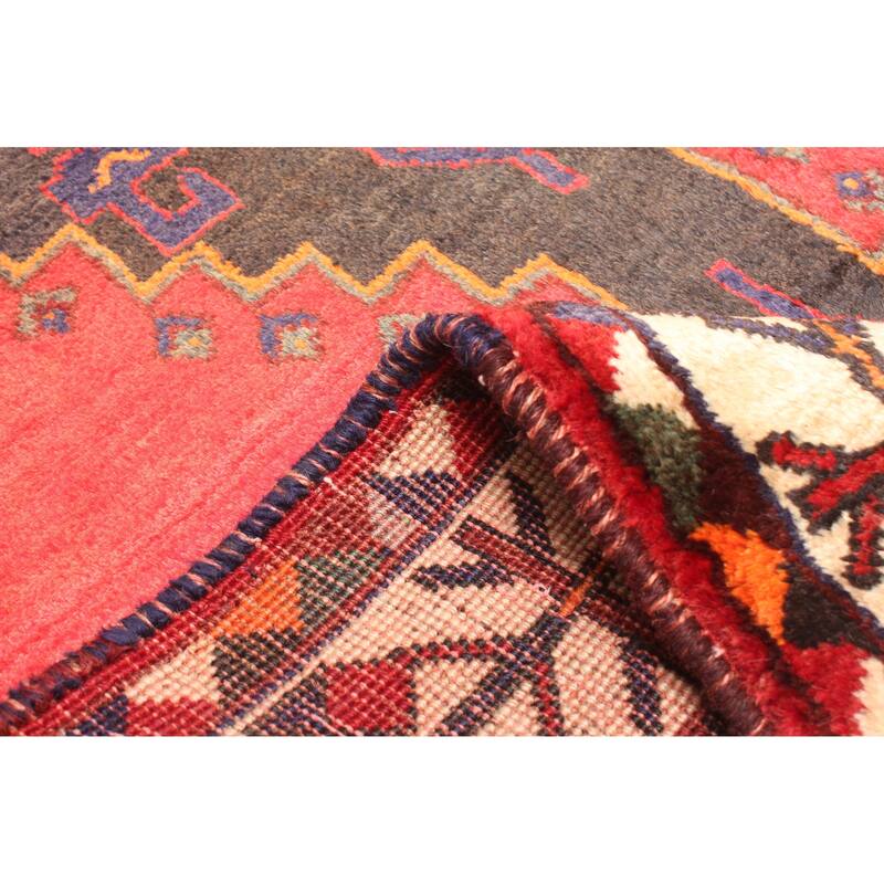 ECARPETGALLERY Hand-knotted Melis Vintage Red Wool Rug - 3'5 x 5'0