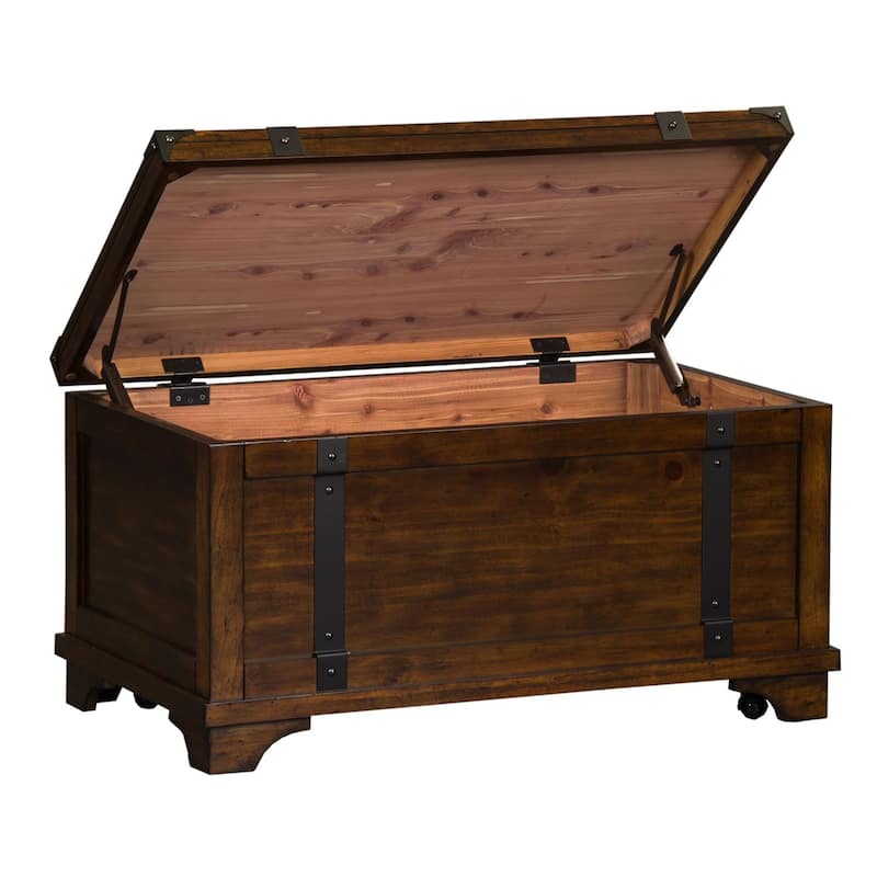 Aspen Skies Russet Brown 3 Piece Set (1-Cocktail 2-End Tables)