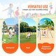 preview thumbnail 16 of 33, Swing Sets for Backyard, Toddler Swing Set Foldable Metal Stand, Easy to Assemble, Swingset Indoor/Outdoor