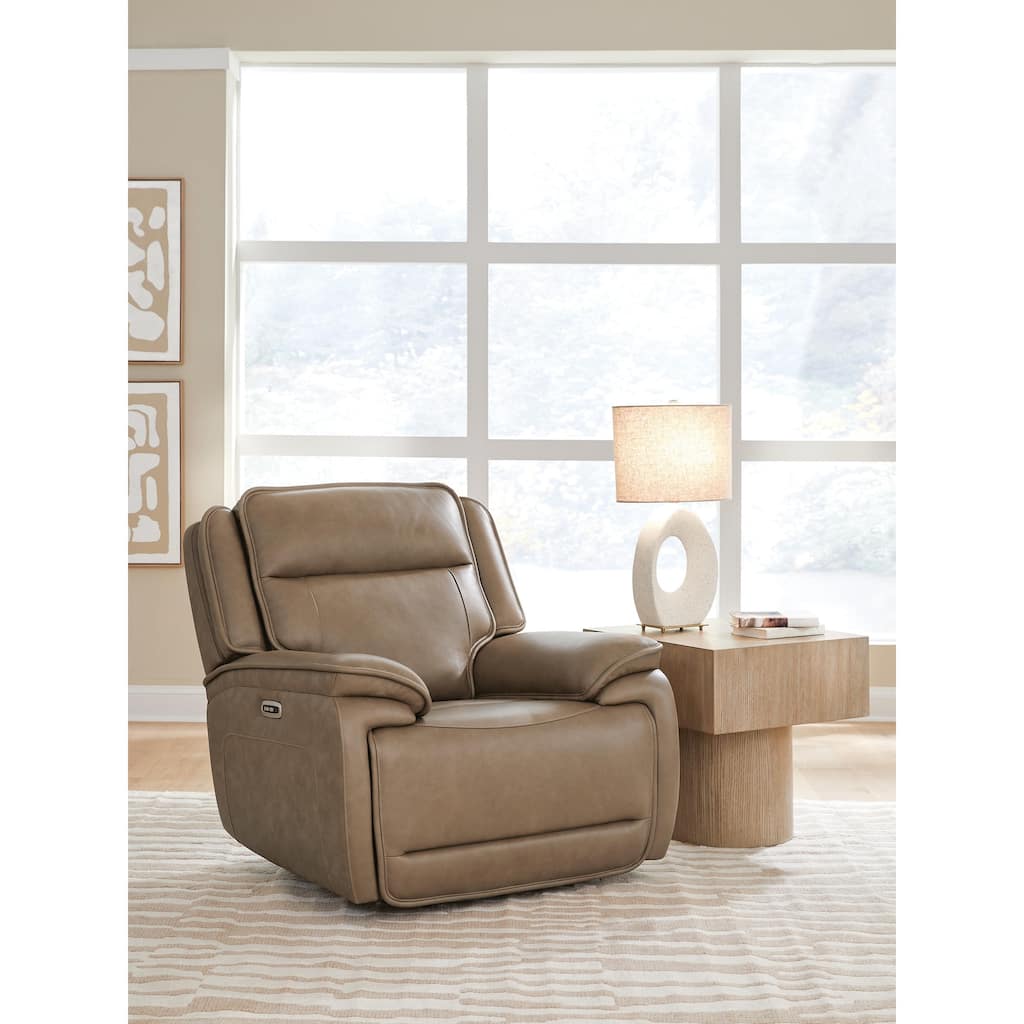 Signature Design by Ashley Rondelay Light Brown Power Recliner