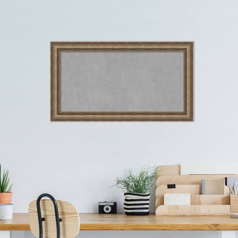 Amanti Art Angled Bronze Framed Magnetic Board