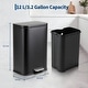 preview thumbnail 31 of 48, Fingerprint-Proof Commercial Trash Can, Stainless Steel, Soft-Close Lid, Foot Pedal, Indoor Recycling,for Kitchen/Office