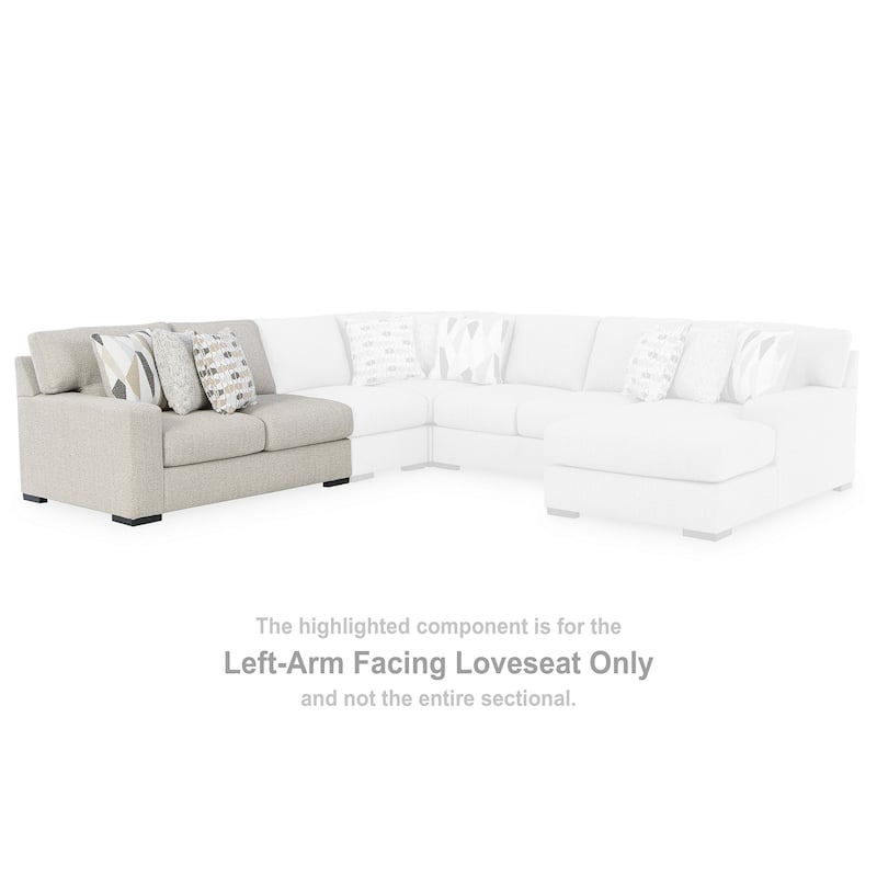 Signature Design by Ashley Laurelgrove Beige 5-Piece Sectional with Chaise