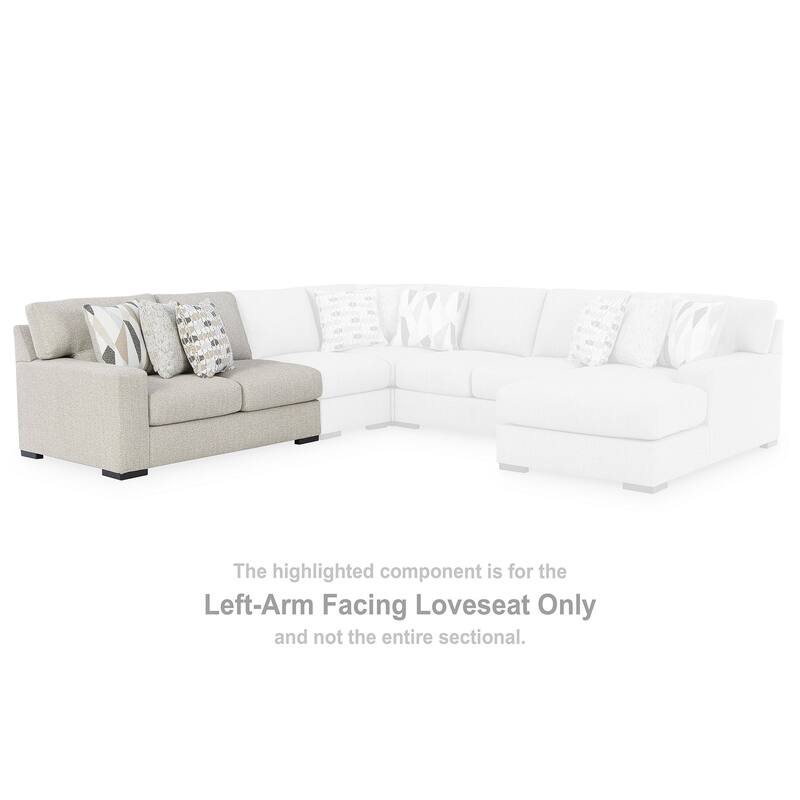 Signature Design by Ashley Laurelgrove White 4-Piece Sectional with Chaise