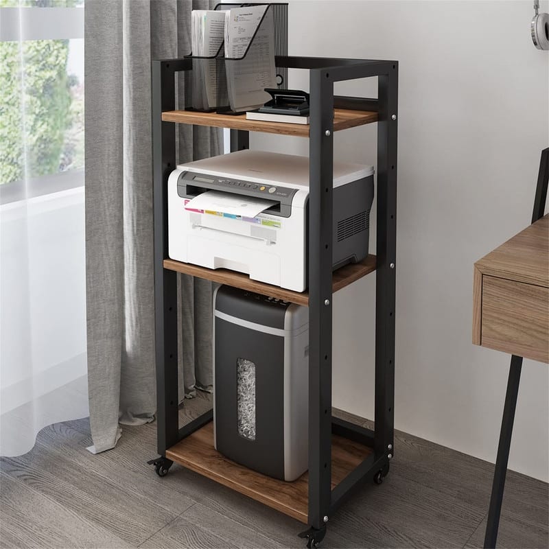 3-Tier Movable Printer Stand - 20.8 x 13.8 x 40