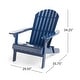 preview thumbnail 46 of 60, Outdoor Acacia Wood Adirondack Chair, Simple Design Chair