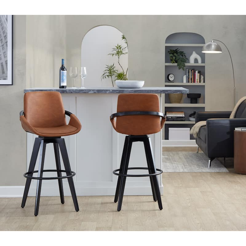 Cosmo 30" Fixed-Height Barstool - Set of 2