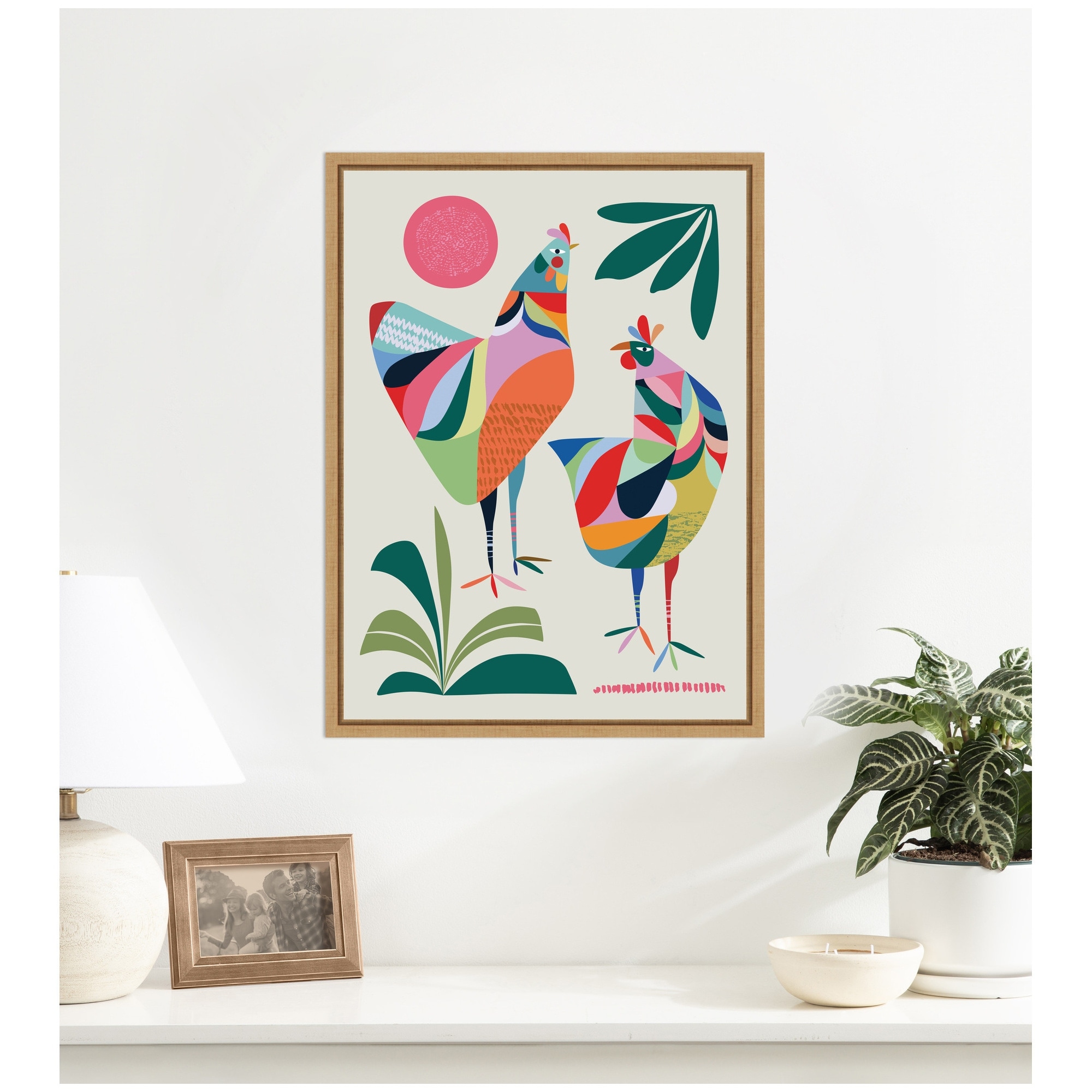 Kate and Laurel Whimsical Chickens by Rachel Lee 3 Birdies Studio