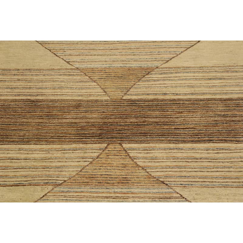 Chic hourglass Echo Gabbeh Hand Knotted Wool Area Rug