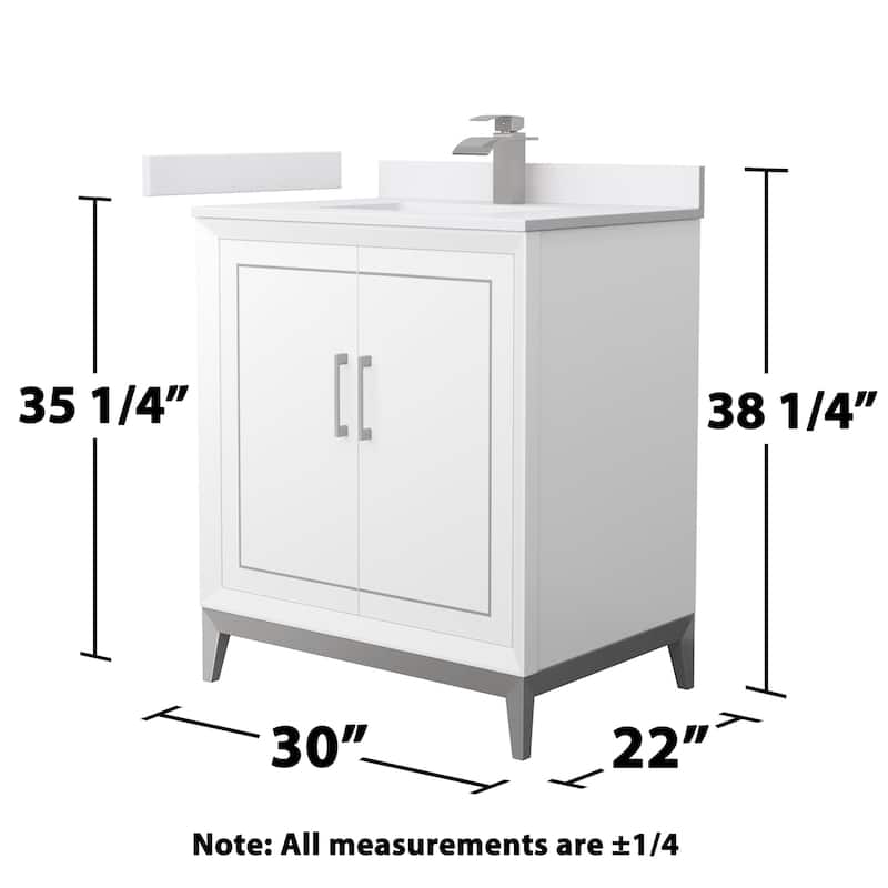 Wyndham Collection WCH515130S-VCA-UNSMXX Marlena 30" Free Standing