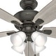 preview thumbnail 6 of 17, Hunter 52' Amberlin Ceiling Fan with LED Light Kit, Pull Chains - Farmhouse, Transitional, Rustic