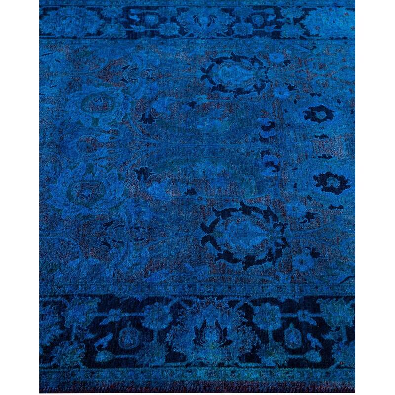 Fine Vibrance One-of-a-Kind Hand-Knotted Area Rug - Blue, 3' 1" x 5' 5" - 3' 1" x 5' 5"